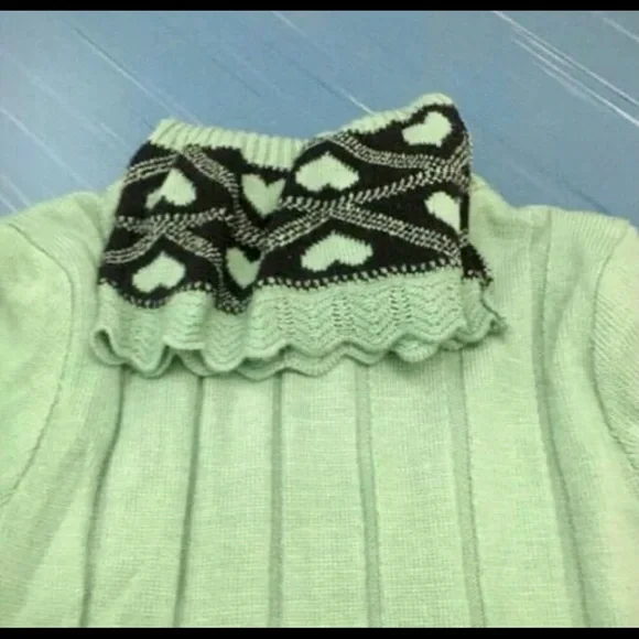 Green sweater dress - Picture 5 of 8